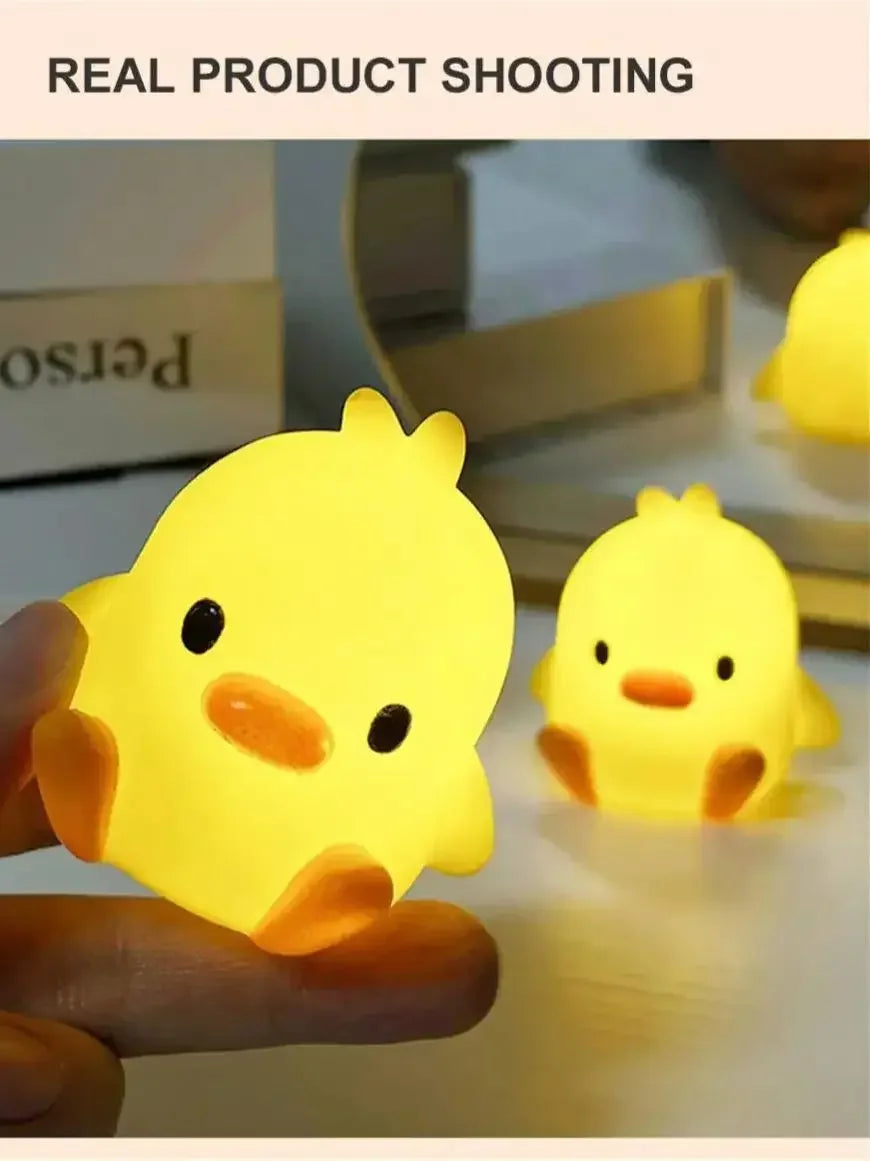 Duck Night Light Bedroom Decoration Cute Cartoon Animal Night Light Christmas Gifts For Kids Room Bedside Sleeping Lamp