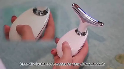 EMS Thermal Neck Lifting And Tighten Massager Electric Microcurrent Wrinkle Remover